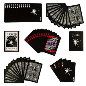 Bicycle Black Spider Deck