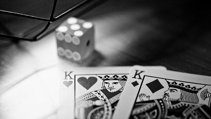 Black Rounders Playing Cards